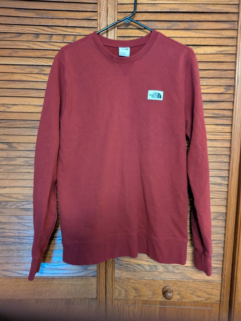 The North Face Men's Maroon Sweatshirt Size Large